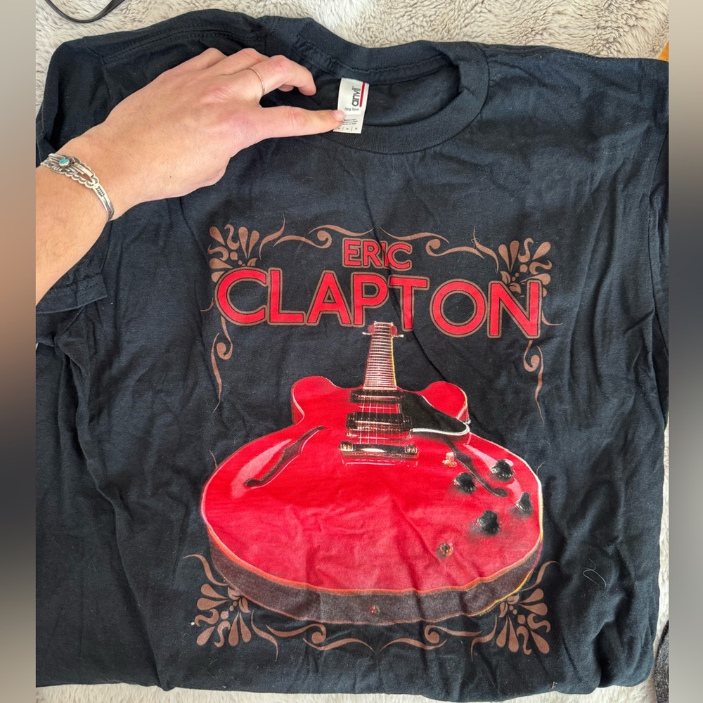 Vintage Eric Clapton Graphic T-Shirt Sz Medium BNWT NEVER WORN